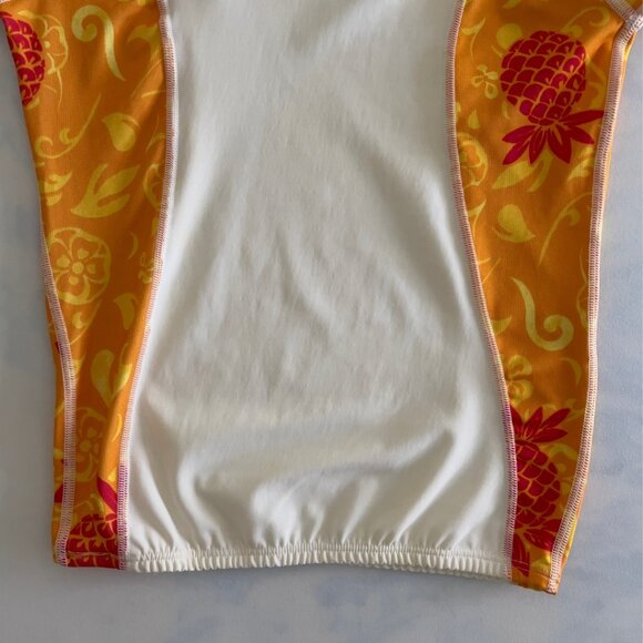 Rip Curl Vintage Surf Swim Tropical Pineapple Tee Shirt Rash Guard - Picture 6 of 8